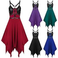 Punk  Gothic Steampunk Dress Women's Cosplay Costume A-Line Carnival Party Casual Daily Club Dress miniinthebox - thumbnail