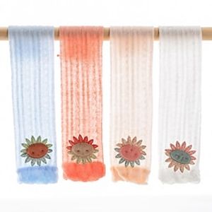 Kids Girls' Socks White Blue Pink Floral Mesh Spring Summer Cute Daily Wear 1-5 Years Lightinthebox