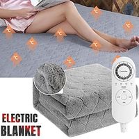 220V Electric Blanket Thicker Mattress Heater Single/Double Control Thermostat Security Heating Blanket Winter Body Warmer miniinthebox - thumbnail