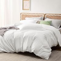 Hotel Use White Duvet Cover King Queen Size - Polyester  Rayon Derived from Bamboo King Duvet Cover Set, 3 Pieces, 1 Zipper Closure Duvet Cover  2 Pillow Shams Lightinthebox - thumbnail