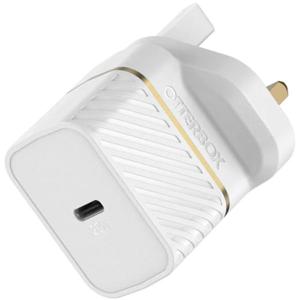 Otterbox UK Wall Charger - USB C 20 W White | Fast charging | Compact and lightweight | UK plug