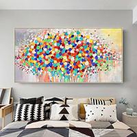 Color abstract balloon painting Hand Painted abstract Colorful Oil Paintings Abstract Art Wall Art Modern Canvas Art for Living Room Home Decor unframed Lightinthebox