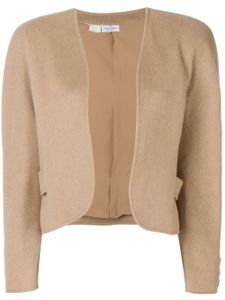 Valentino Pre-Owned 1980's open short jacket - NEUTRALS