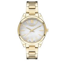 Lee Cooper Women's Quartz Movement Watch, Analog Display and Metal Strap, Gold - LC07450.120
