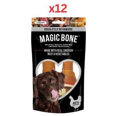 Rosewood Magic Bone Chicken Dog Treats 140G (Pack of 12)