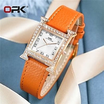 OPK 8620 Fashion Quartz Watch For Women Waterproof Leather Strap Ladies Wristwatch Number Dial Luxury Top Brand Women's Watches Lightinthebox