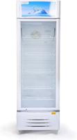 Midea Showcase Chiller Large Window Refrigerator 411 Liters Gross Capacity, White - HS411S