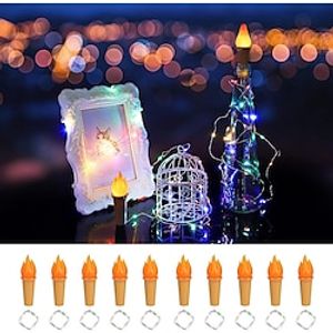 105PCS Wine Bottle Lights with Cork  Battery Operated LED Cork Shape Silver Wire Colorful Fairy Lights for DIY Party Christmas Decorations Halloween DecorWedding Lightinthebox