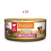 Instinct Original Small Breed Beef Dog Wet Food Box 12x156G