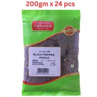 Natures Choice Black Pepper Whole - 200 gm Pack Of 24 (UAE Delivery Only)
