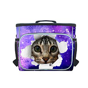 Kids Unisex Bags Oxford Cloth Lunch Bag Print Cartoon Floral Print Daily 3D Print Blue Black Purple Pink Lightinthebox