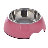 Nutrapet Melamine Round Bowl Pink Xl:27 x 9Cms 1400/Ml 47.2Oz