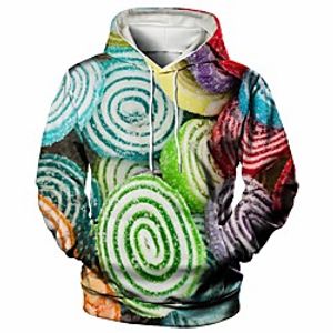 Men's Pullover Hoodie Sweatshirt Graphic Casual Daily Weekend 3D Print Casual Hoodies Sweatshirts  Green Lightinthebox