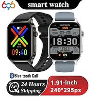 696 P99 Smart Watch 1.91 inch Smart Band Fitness Bracelet Bluetooth Pedometer Call Reminder Sleep Tracker Compatible with Android iOS Women Men Hands-Free Calls Message Reminder IP 67 39mm Watch Case Lightinthebox - thumbnail