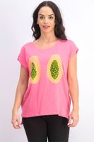 Womens Graphic Top Pink Womens Graphic Top Pink