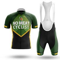 21Grams Men's Short Sleeve Cycling Jersey with Bib Shorts Summer Spandex Polyester Green Bike Clothing Suit 3D Pad Quick Dry Moisture Wicking Breathable Reflective Strips Sports Graphic Mountain Bike Lightinthebox - thumbnail