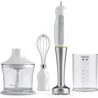 Kenwood Hand Blender 600W with 500ml Chopper, 500ml Beaker, Whisk, Stainless Steel Wand, Triblade Technology HDP109WG White