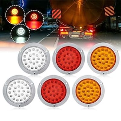 OTOLAMPARA 4pcs 12W DC 10-30V LED Lamp Car Indicator Stop Rear Tail Light Side Light For Cars/Trucks/Trailers/Boats/Bus White/Red/Amber Lightness Optional miniinthebox