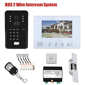 7 Inch BUS 2 Wire RFID Video Door Phone Intercom systems Electronic Door Lock home Access Control System Lightinthebox