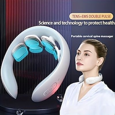 Relieve Neck Pain  Stress with this Smart Low Frequency Pulse Infrared Shoulder Cervical Care Machine Electric Neck Massager Lightinthebox