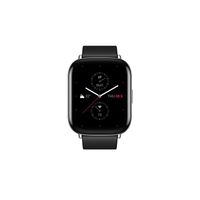 Zepp E Square Smart Watch A1958 | Leather Strap | Polar Night Black