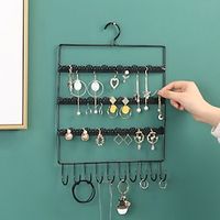Wall Earring Jewelry Organizer Earring Organizer Hanging Holder Necklace Display Stand Rack Holder Rack Jewelry Hanger Lightinthebox - thumbnail