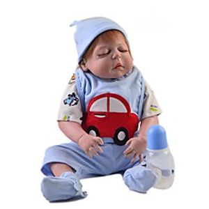 Reborn Baby Dolls Clothes Reborn Doll Accesories Cotton Fabric for 22-24 Inch Reborn Doll Not Include Reborn Doll Car Soft Pure Handmade Boys' 5 pcs miniinthebox