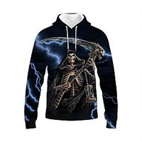 Inspired by Skull Heads Skull Hoodie Anime 100% Polyester Pattern Harajuku Graphic Kawaii Hoodie For Unisex  Couple's Lightinthebox - thumbnail