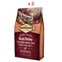 Carnilove Duck & Turkey For Large Breed Adult Cats 2kg (Pack of 2)