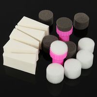 DANCINGNAIL 1 Set Nail Art Tools Sponges Transfer Template Polish DIY Changeable Stamper Design