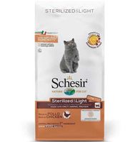Schesir Dry Food For Adult Cats With A Single Protein Source Sterilized & Light Rich In Chicken 10Kg - thumbnail