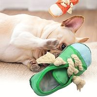 1pc Simulation Canvas Shoes Pet Grinding Teeth Squeak Toy Durable Chew Toy For Dog Interactive Supplies Lightinthebox - thumbnail