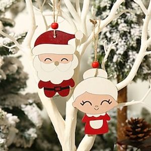 Christmas Wooden Couple Pendant Christmas Decorations Home Decoration Props Christmas Tree Hanging Manufacturers. Lightinthebox