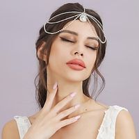 Fairy Elf Rhinestone Pixie Headpiece Medieval Renaissance Headband Princess Women's Cosplay Costume Headwear Lightinthebox - thumbnail