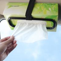 New Portable Car Sun Visor Tissue Paper Box Holder Universal Auto Seat Back Paper Napkin Seat Back Bracket Auto Accessories