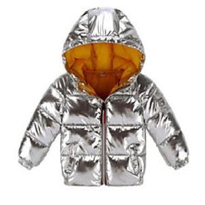 children winter jacket for kids girls silver gold black boys casual hooded coat baby clothing outwear kids parka jacket snowsuit Lightinthebox