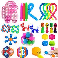 27 Pack Sensory Fidget Toy Set Box , Stress Relief  Anxiety Tools Bundle Figetget Toys Set for Adults, Autistic ADHD Toys,Pop Its Desk Supplies,Class Rewards Fidgets Box miniinthebox - thumbnail