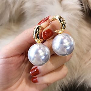 Women's Pearl Earrings Classic Music Notes Stylish Artistic Luxury Trendy Korean Platinum Plated Gold Plated Earrings Jewelry Gold For Christmas Gift Daily Work Festival 1 Pair miniinthebox