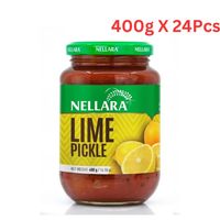 Nellara Lime Pickle 400g Glass Jar (Pack of 24)