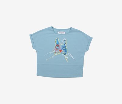 Kids Girls Graphic Print Top  Maglietta