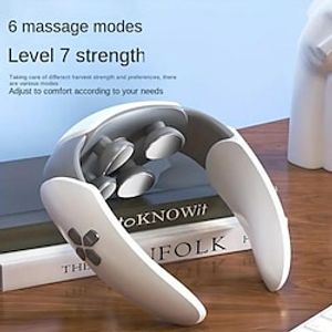 Heat Compress Neck Protector TENS Microcurrent Pulse Pat Shoulder Neck Physiotherapy Instrument Cervical Spine Massage Instrument Lightinthebox