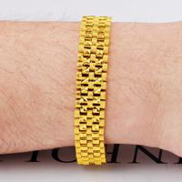 golden yellow bracelet Classic Man Pattern1 Jewellery Wrist Watch