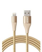 Anker Powerline Plus II with lightning connector 6 Feet Golden Anker Powerline Plus II with lightning connector 6 Feet Golden