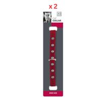 M-Pets Diamonds Cat Collar Red Pack Of 2