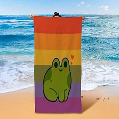 Rainbow LGBT Pattern Beach Towel Beach Blanket Bath Towel for Adults and Kids,Compact Sand Free Swim Pool Blanket for Outdoor Traveling on Vacation Beach Accessories Lightinthebox