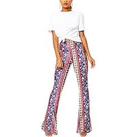 Hippie Retro Vintage 1960s 1970s Disco High Waisted Trousers Bell Bottom Pants Women's Costume Vintage Cosplay Daily Wear Festival Pants miniinthebox - thumbnail