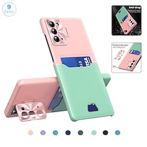 Phone Case For Samsung Galaxy Classic Series S22 S22 Plus S22 Ultra Note 20 Ultra Bumper Frame Full Body Protective Dustproof Solid Colored TPU miniinthebox