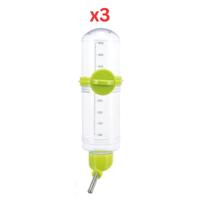 Trixie Clear Waterbottle For Small Pets - Lime 500ml (Pack Of 3)