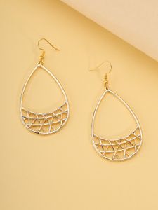 Geometric Hollow Design Earrings