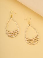 Geometric Hollow Design Earrings - thumbnail